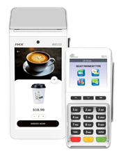 TPE fixe PAXA8500 + Q25 LAN WIFI Bluetooth/ monetique centralisee